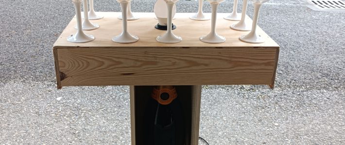 lampe table Veuve Clicquot
